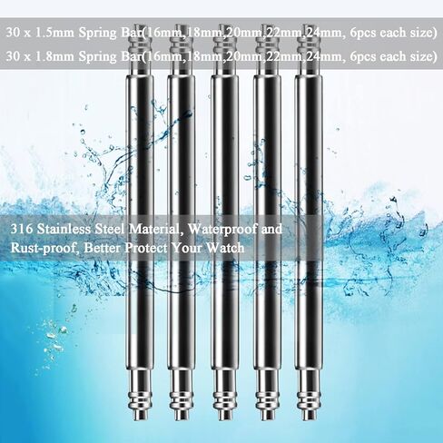 Watch Repair Kit, Professional Watch Band Link Removal Tool, Watch Battery Replacement Tools, Spring Bar Tool Set with Zipper Bag in Kuwait