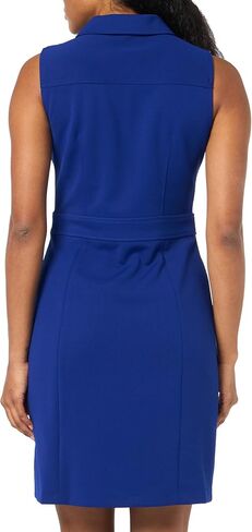 DKNY Women's Button Detail Collared Sleeveless Dress in Saudi Arabia