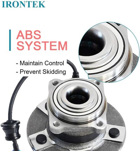 محمل العجلة الخلفية من IRONTEK ومجموعة المحور مناسبة لـ Chevy Equinox 05-06، لـ Saturn Vue 02-07، 06 لـ Pontiac Torrent 5 Lugs w/ABS 512229x2 in Saudi Arabia