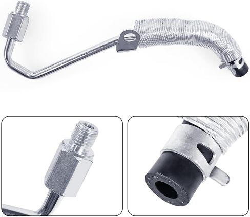 55587854 تصريف إرجاع زيت المحرك التوربيني وأنبوب تغذية الزيت 55592600 متوافق مع تشيفي كروز سونيك تراكس بويك إنكور 1.4 لتر L4 2011-2019، خرطوم أنبوب تغذية إرجاع زيت الشاحن التوربيني in Kuwait