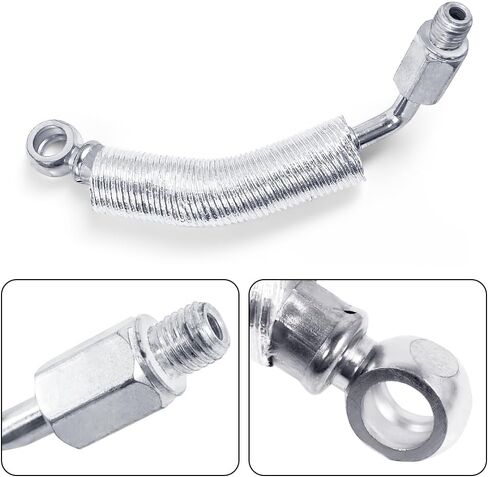 55587854 تصريف إرجاع زيت المحرك التوربيني وأنبوب تغذية الزيت 55592600 متوافق مع تشيفي كروز سونيك تراكس بويك إنكور 1.4 لتر L4 2011-2019، خرطوم أنبوب تغذية إرجاع زيت الشاحن التوربيني in Kuwait