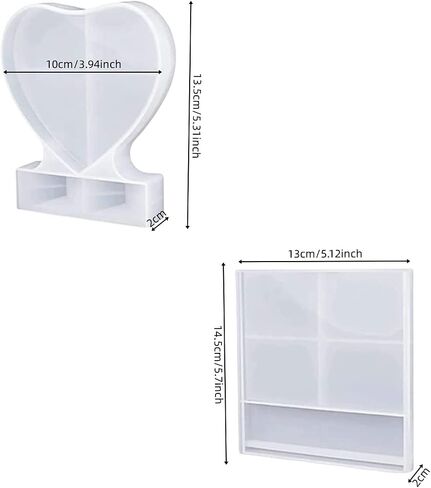 2 Pack Photo Frame Resin Mold for Home Decoration,DIY Crafts in Saudi Arabia
