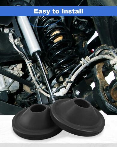 Front Upper Coil Spring Isolators Compatible with Jeep Wrangler JK JKU 2007-2018, Front Coil Spring Insulators, Stock Height, 2PCS in Saudi Arabia