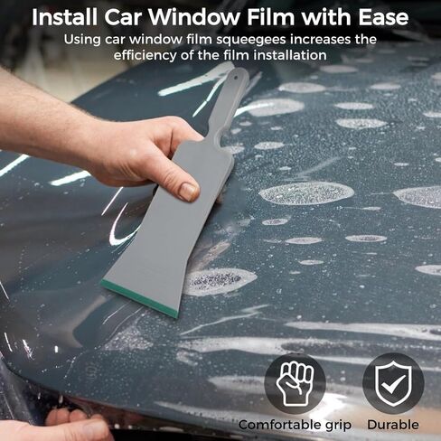 Yeesport 2 قطعة 15.2 بوصة أدوات تظليل النافذة ممسحة الجرافة لتطبيق فيلم النافذة الخلفية الأمامية/الخلفية ، أداة فيلم تظليل الزجاج الأمامي للسيارة in Kuwait