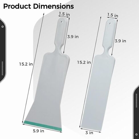 Yeesport 2 قطعة 15.2 بوصة أدوات تظليل النافذة ممسحة الجرافة لتطبيق فيلم النافذة الخلفية الأمامية/الخلفية ، أداة فيلم تظليل الزجاج الأمامي للسيارة in Kuwait