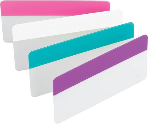 Post-it Tabs, 3 in Solid, Assorted Colors, 6 Tabs/Color, 4 Colors, 24 Tabs/Pack (686-PWAV3IN) in Saudi Arabia