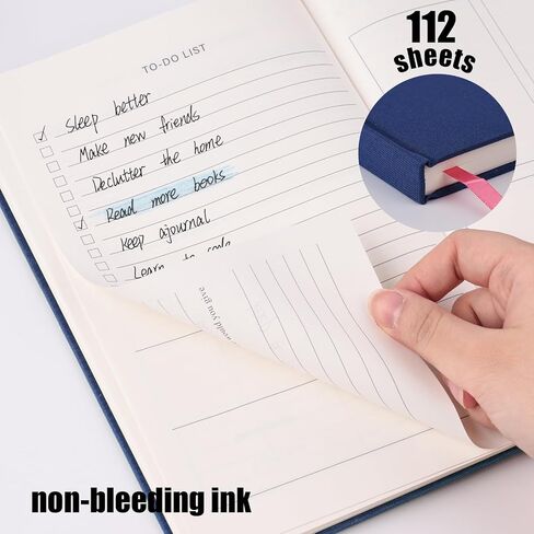 Travel Journal, A5 Travelers Notebook, Lined Journal Notebook for Travelers Plan(Blue, 224pages) in Kuwait