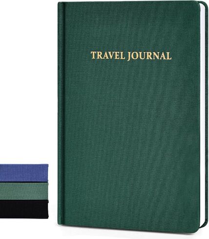 Travel Journal, A5 Travelers Notebook, Lined Journal Notebook for Travelers Plan(Blue, 224pages) in Kuwait