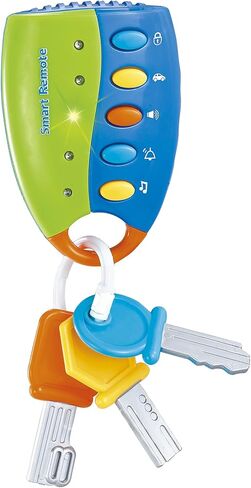 STJOYOPY Musical Smart Remote Car Key Toy with Sound and Light for Baby, Kids and Toddlers (Not Included Batteries) (Pink) in Saudi Arabia
