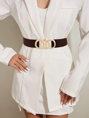LIMHOO Women's Wide Elastic Waist Belt Fashion Stretchy belt Waistband for Dresses in Saudi Arabia