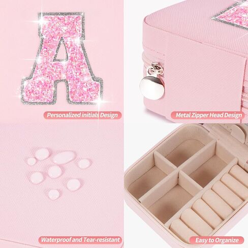 هدايا للفتيات 3 4 5 6 7 8 9 10 11 12 سنة من العمر المراهقين والأطفال ابنة أخت هدايا للنساء - حقيبة حزام فاني وحقيبة مجوهرات للسفر منظم صندوق مجوهرات صغير أشياء لطيفة in Kuwait