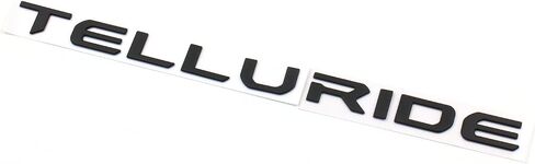 Matte Black Telluride Rear Tailgate Emblem Letter Fit 2022-2024 Telluride (Matte Black) in Saudi Arabia