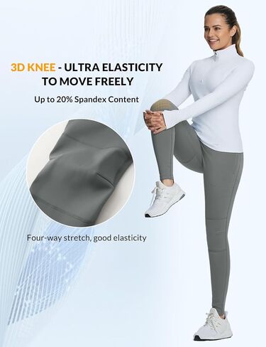 BALEAF Women's Snow Pants Winter Thick Insulated Waterproof Fleece Lined Leggings Ski Hiking Outdoor Cold Weather Gear in Saudi Arabia