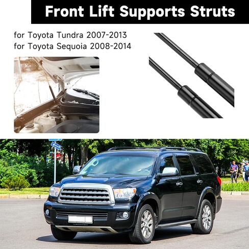 Front Hood Lift Supports Struts Gas Shock Spring - Compatible for Toyota Tundra 2007-2013 for Toyota Sequoia 2008-2014 - Replace Part SG229026B Set of 2 in Saudi Arabia