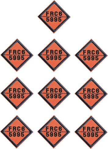 FRC6 5995 Patches for Clothing Iron On (10-Pack) FR Replacement Badge, Iron or Sew onto Clothing, Jackets, Jeans, Hats, Backpacks in Saudi Arabia