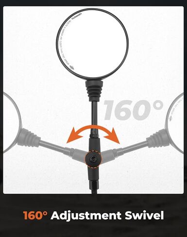 KEMIMOTO ATV Motorcycle Mirrors with 7/8" Handlebar Mount Side Rearview Mirrors Convex Foldable 360 Degrees Adjustment Compatible with Polaris Sportsman Fourtrax Can-Am Kawasaki Arctic Cat CFMOTO in Saudi Arabia