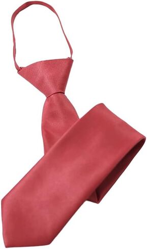 Vintava PreTied Men's Necktie Press Adjustable Ties Solid Color Skinny Neck Tie for Men and Women, Ties For Men in Saudi Arabia