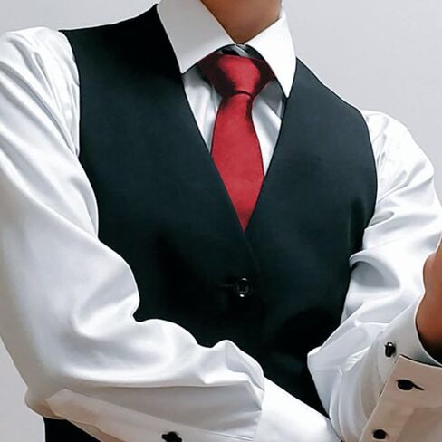 Vintava PreTied Men's Necktie Press Adjustable Ties Solid Color Skinny Neck Tie for Men and Women, Ties For Men in Saudi Arabia