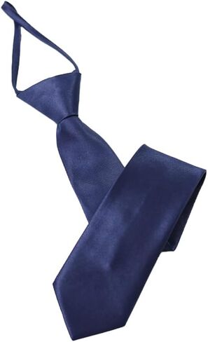 Vintava PreTied Men's Necktie Press Adjustable Ties Solid Color Skinny Neck Tie for Men and Women, Ties For Men in Saudi Arabia