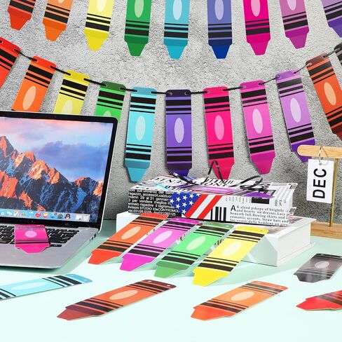 Back to School Banner Colorful Cute Crayon Banner Garland Welcome Back to School Decor First Day of School Banner Crayon Classroom Decor for Preschool Elementary Teacher Office(8 Strings) in Saudi Arabia