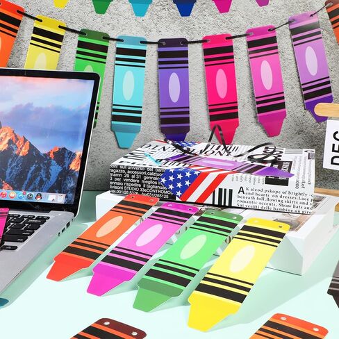 Back to School Banner Colorful Cute Crayon Banner Garland Welcome Back to School Decor First Day of School Banner Crayon Classroom Decor for Preschool Elementary Teacher Office(8 Strings) in Saudi Arabia