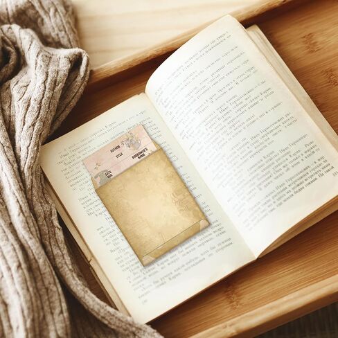 240 Set Library Book Pockets and Library Book Checkout Books Library Cards Catalog Checkout Cards and Self Adhesive Library Pocket Envelopes Library Pockets Pouches Sleeves for School Office Classroom in Saudi Arabia