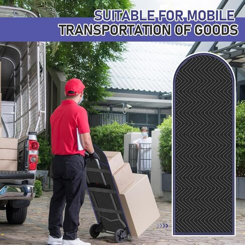 Blosssound 2 Pieces Quilted Hand Truck Cover 50" x 16" Rounded Top Appliance Dolly Cover Appliance Dolly Parts Woven Cotton/Polyester Hand Truck Pad Quilted Furniture Pad in Saudi Arabia