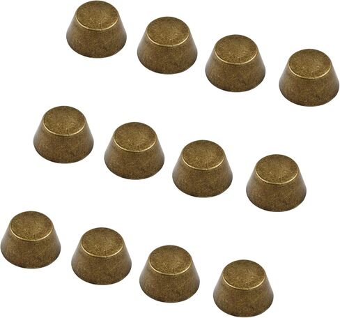 Hitefu 12 Pack 5/16" Height Spikes and Studs 8mm Handbag Feet Screwback Studs Nailheads for Luggage Bags Shoes DIY Purse Handbag Craft, Ancient Bronze Cone Studs Rivet Bullet Spikes in Saudi Arabia