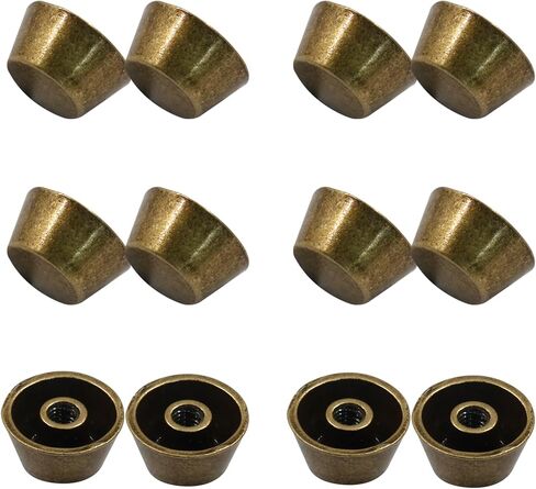 Hitefu 12 Pack 5/16" Height Spikes and Studs 8mm Handbag Feet Screwback Studs Nailheads for Luggage Bags Shoes DIY Purse Handbag Craft, Ancient Bronze Cone Studs Rivet Bullet Spikes in Saudi Arabia