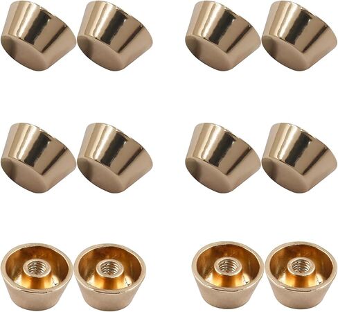 Hitefu 12 Pack 5/16" Height Spikes and Studs 8mm Handbag Feet Screwback Studs Nailheads for Luggage Bags Shoes DIY Purse Handbag Craft, Ancient Bronze Cone Studs Rivet Bullet Spikes in Saudi Arabia