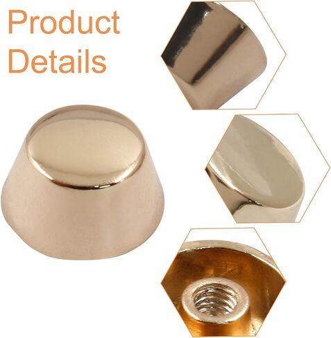 Hitefu 12 Pack 5/16" Height Spikes and Studs 8mm Handbag Feet Screwback Studs Nailheads for Luggage Bags Shoes DIY Purse Handbag Craft, Ancient Bronze Cone Studs Rivet Bullet Spikes in Saudi Arabia