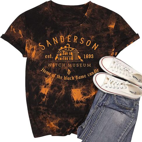 Hocus Pocus Shirt Womens Sanderson Sisters T-Shirts for Women Classic Halloween Movie Graphic Tee Tops in Kuwait