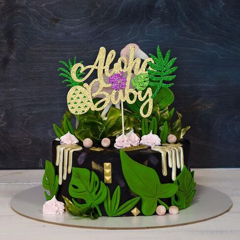 Gyufise 10 Pieces Plastic Green Palm Tree Coconuts Cupcake Toppers Miniature Palm Tree Figurines Cake Toppers Decorations for Micro Aquarium Garden Plant Building Landscape Birthday Party Supplies in Saudi Arabia