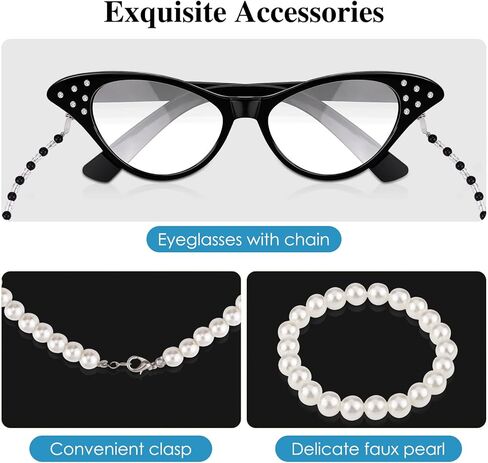 AOTHSO 6 Pieces Old Lady Wig Costume Set Grandma Wig with Cap Cane Pearl Necklace Bracelet for 100 Days of School Halloween… in Saudi Arabia