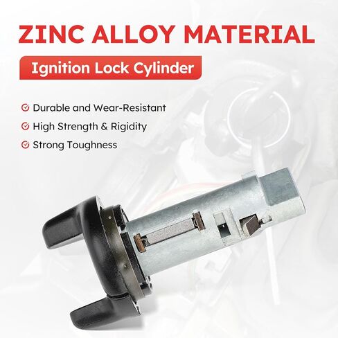 924-893 أسطوانة قفل الإشعال مع مفتاح مناسب لـ 1998-2002 Chevy Express، Tahoe/GMC Savana، Sonoma، Yukon، Blazer/Cadillac Escalade يستبدل # 26049532 CS785L LC63230 (أسطوانة الإشعال، قطعة واحدة) in Saudi Arabia