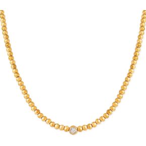 Jean Beau Gold Choker Necklace for Women, Simple 18K Gold Plated Adjustable Link Chain Prom Jewelry Gifts