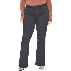 YMI Women's Junior Plus Size Basic Flare Jean
