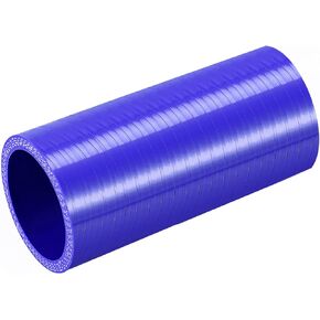 X AUTOHAUX 48mm 1.89" ID Universal Car Straight Silicone Coupler Pipe Replacement 76mm Blue