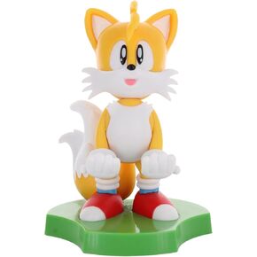 Exquisite Gaming: Holdems: SEGA - Tails - Earbud & Phone Holder, Cable Guys Stand, Mini Collectibles with a Twist, Classic Sonic, Licensed Figure