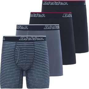 Dickies Mens Underwear 4 Pack Microfiber boxer briefs for men