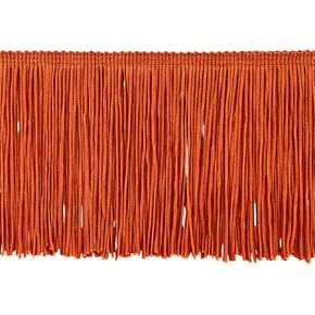4" Chainette Fringe Trim, Polyester, Decorative, Versatile for C | Rust | (5 Yard Cut)