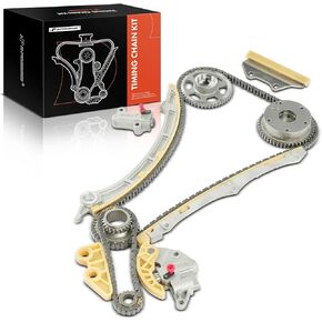 A-Premium Engine Timing Chain Kit W/VVT Sprocket Compatible with Honda & Acura - CR-V CRV 2010-2011, Civic 2012-2015, TSX 2009-2014, ILX 2013-2015 - 2.4L, Replace# 14310R40A02