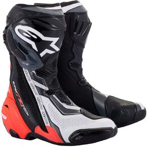 Alpinestars Supertech R v2 Vented Boots (47) (Black/Red/Fluorescent Yellow/White/Grey)