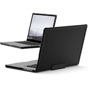 [U] by UAG Designed for MacBook Pro 16" Case 2023 A2780 M2 Pro/Max 2021 A2485 M1 Pro/Max Chip Slim Impact Resistant with Touch ID Military Drop Tested Lucent Laptop Cover, Black/Black Transparent
