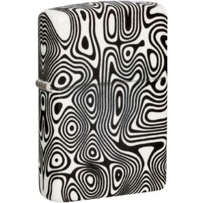 Zippo Abstract Design Glow in The Dark Green Pocket Lighter