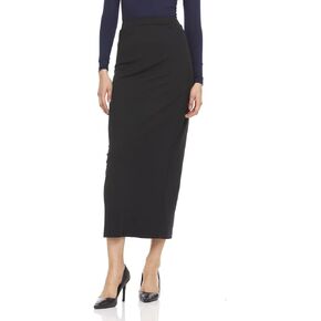 Womens Straight Long Slinky Skirt (Ankle Length) - BK-JH327