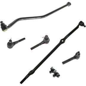 TRQ Front Steering & Suspension Kit Tie Rod Tie Rod Adjusting Sleeve Track Bar Compatible with 1993-1998 Jeep Grand Cherokee