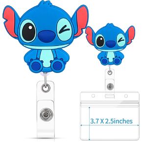 Badge Reels Holder Retractable with ID Clip for Nurse Name Tag Card Cute Funny Cartoon Nursing Doctor Teacher Student Medical Work Clip ZJK0622