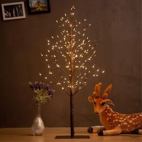 Snokip LED Warm Tree 6FT/736LED Warm White Fairy Lights, Lighted Trees for Indoor Outdoor Home Thanksgiving Christmas Holiday Decoration