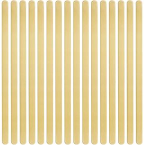 ABBECIAO 25 Pack Brass Cuff Bracelet Blanks Deburred (3/8" x 6") - 16 Gauge for Metal Stamping and Engraving